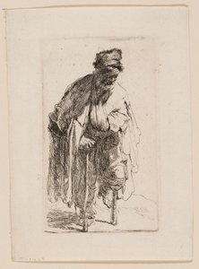 Tigger med et træben af Rembrandt van Rijn
