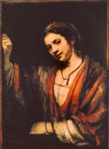 Portræt af Hendrickje Stoffels af Rembrandt van Rijn