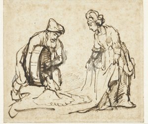 Boaz og Ruth af Rembrandt van Rijn