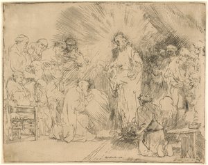 Kristus viser sig for apostlene af Rembrandt van Rijn