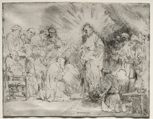 Kristus viser sig for apostlene, 1656. af Rembrandt van Rijn
