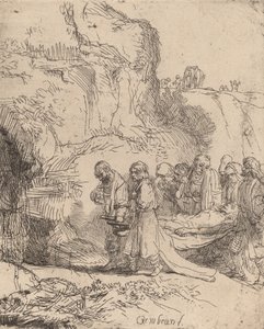 Kristus båret til graven, ca. 1645. af Rembrandt van Rijn