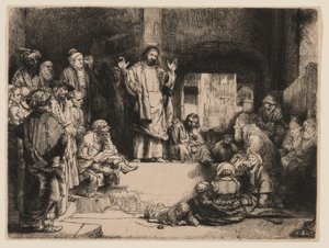 Kristus prædiken af Rembrandt van Rijn
