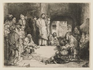 Kristus prædiker af Rembrandt van Rijn