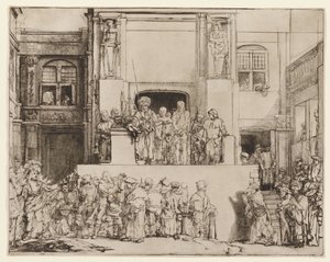 Kristus præsenteres for folket (Ecce Homo) af Rembrandt van Rijn