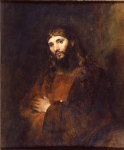 Kristus med foldede arme af Rembrandt van Rhijn (1606-1669) af Rembrandt van Rijn