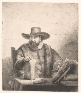 Cornelis Claesz Anslo, mennonitprædikant af Rembrandt van Rijn