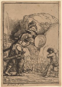 David og Goliat af Rembrandt van Rijn