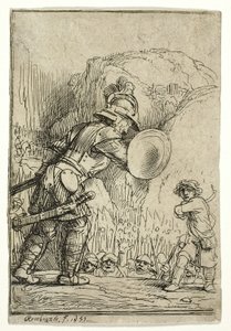 David og Goliat af Rembrandt van Rijn
