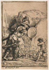 David og Goliat af Rembrandt van Rijn