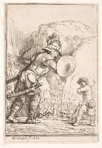David og Goliat af Rembrandt van Rijn