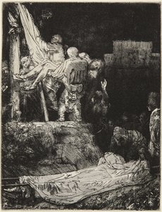 Nedtagelsen fra korset i fakkellys af Rembrandt van Rijn