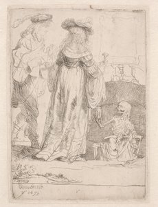 Det unge par og døden af Rembrandt van Rijn