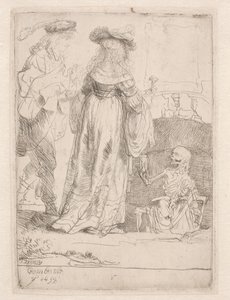 Det unge par og døden af Rembrandt van Rijn
