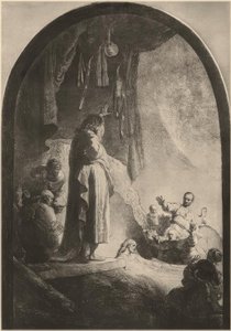Oprejsen af ​​Lazarus af Rembrandt van Rijn