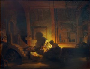 Den hellige familie af Rembrandt van Rijn