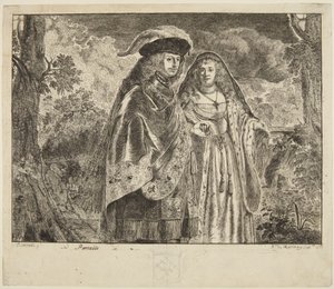 Kaldet «Manden med den hvide fjer» af Rembrandt van Rijn