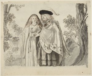 Manden med den hvide fjer af Rembrandt van Rijn
