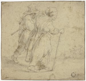 Ældre Bondepar af Rembrandt van Rijn