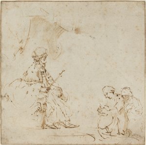 Ester foran Ahasverus af Rembrandt van Rijn