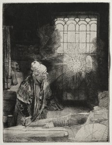 Faustus, ca. 1652. af Rembrandt van Rijn