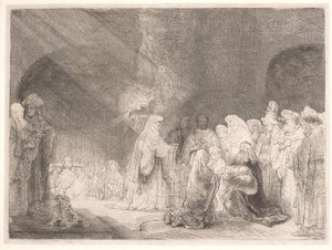 Fremstillingen i templet af Rembrandt van Rijn