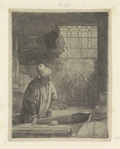 Forsker i sit studie (Faust) Recueil de quatre-vingt-cinq estampes originales (serietitel) af Rembrandt van Rijn