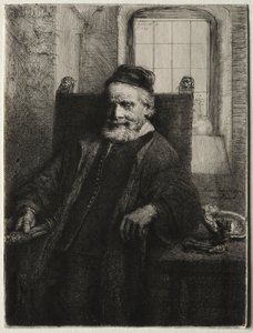John Lutma, guldsmed, 1656. af Rembrandt van Rijn