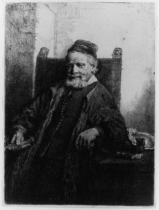 Jan Lutma, guldsmed, 1656 af Rembrandt van Rijn