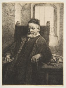 Jan Lutma, guldsmed, 1656. af Rembrandt van Rijn