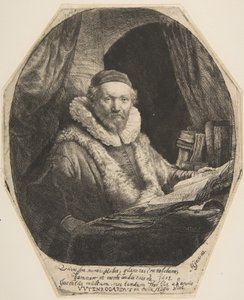 Jan Uytenbogaert. af Rembrandt van Rijn