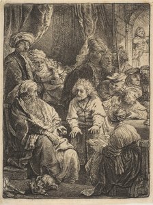 Joseph fortæller sine drømme, 1638. af Rembrandt van Rijn