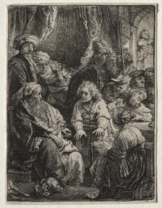 Joseph fortæller sine drømme af Rembrandt van Rijn