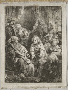 Joseph fortæller sine drømme af Rembrandt van Rijn