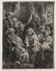 Joseph fortæller sine drømme, 1638. af Rembrandt van Rijn