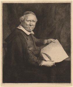 Lieven Willemsz van Coppenol: den større plade af Rembrandt van Rijn