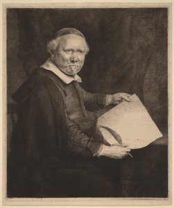 Lieven Willemsz van Coppenol: »The Larger Plate« af Rembrandt van Rijn