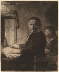Lieven Willemsz van Coppenol: den mindre plade af Rembrandt van Rijn