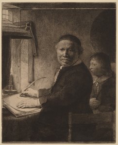 Lieven Willemsz van Coppenol: »The Smaller Plate« af Rembrandt van Rijn