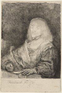 Mand med krucifiks og kæde af Rembrandt van Rijn