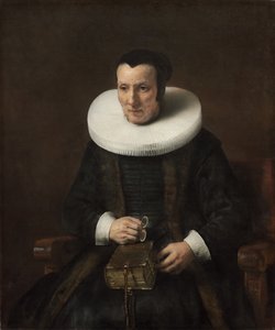 Gammel dame med en bog, 1647 af Rembrandt van Rijn