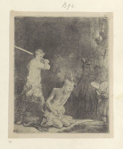 Onthoofding van Johannes de Doper Samling af 85 originale tryk (serietitel) af Rembrandt van Rijn