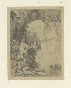 Opwekking van Lazarus: lille plade Samling af 85 originale tryk (serietitel) af Rembrandt van Rijn