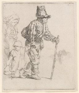 Bondefamilie på Vagabonden af Rembrandt van Rijn