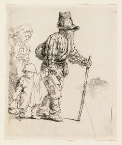 Bondefamilie på Vagabonden af Rembrandt van Rijn