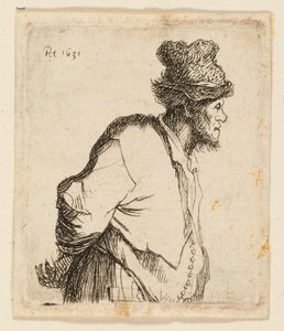 Bonde med hænderne bag ryggen af Rembrandt van Rijn