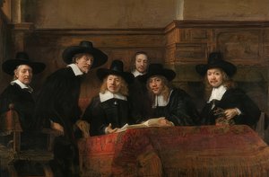 Portræt af lederen af ​​klædemagerlauget i Amsterdam. 1662 af Rembrandt van Rijn
