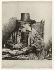 Portræt af Arnold Tholinx Arnout Tholinx, inspektør af Rembrandt van Rijn