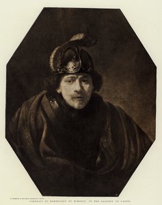 Portræt af Rembrandt af ham selv, i Galleriet i Cassel