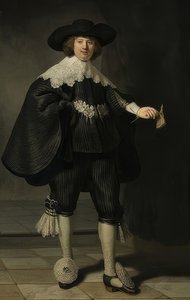 Portræt af Marten Soolmans. 1634 af Rembrandt van Rijn